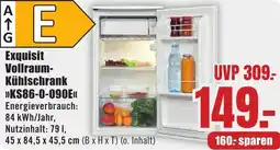 B1 Discount Baumarkt Exquisit Vollraum Kühlschrank KS86-0-090E Angebot