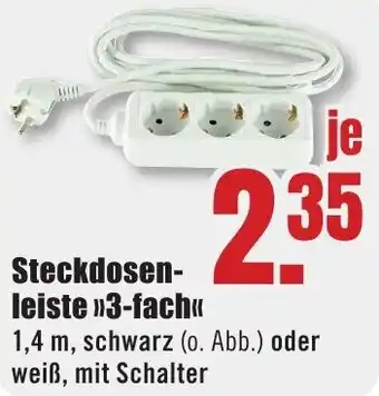 B1 Discount Baumarkt Steckdosenleiste 3-fach Angebot