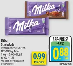 diska Milka Schokolade Angebot
