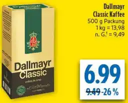 diska Dallmayr Classic Kaffee Angebot