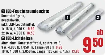 B1 Discount Baumarkt LED-Feuchtraumleuchte Angebot