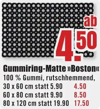 B1 Discount Baumarkt Gummiring-Matte Boston Angebot