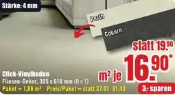 B1 Discount Baumarkt Click-Vinylboden Angebot