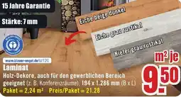 B1 Discount Baumarkt Laminat Angebot
