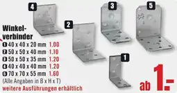 B1 Discount Baumarkt Winkelverbinder Angebot