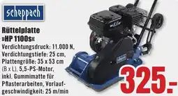 B1 Discount Baumarkt Scheppach Rüttelplatte HP 1100S Angebot
