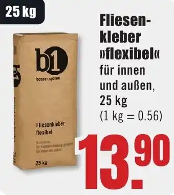 B1 Discount Baumarkt b1 Fliesenkleber flexibel Angebot