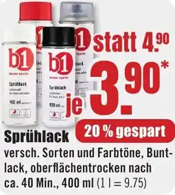 B1 Discount Baumarkt b1 Sprühlack Angebot