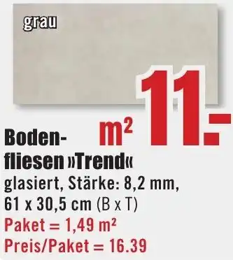 B1 Discount Baumarkt Bodenfliesen Trend Angebot