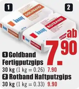 B1 Discount Baumarkt KNAUF Goldband Fertigputzgips Angebot