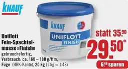 B1 Discount Baumarkt KNAUF Uniflott Fein-Spachtelmasse Finish Angebot