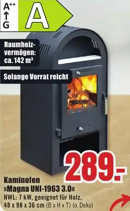 B1 Discount Baumarkt Kaminofen Magna UNI-1963 3.0 Angebot