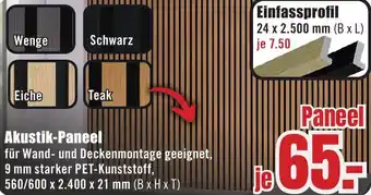 B1 Discount Baumarkt Akustik-Paneel Angebot