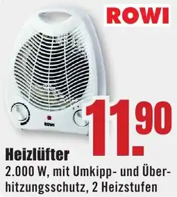 B1 Discount Baumarkt ROWI Heizlüfter Angebot