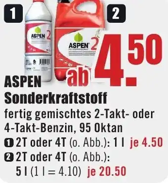 B1 Discount Baumarkt ASPEN Sonderkraftstoff Angebot