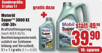 B1 Discount Baumarkt Motoröl Super 3000 XE ,,5W-30" Angebot