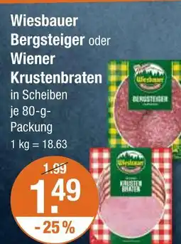 V Markt Wiesbauer bergsteiger Angebot