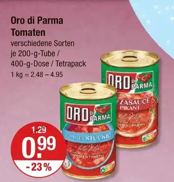 V Markt Oro di parma tomaten Angebot