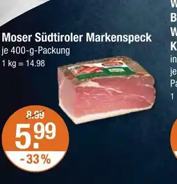 V Markt Moser südtiroler markenspeck Angebot