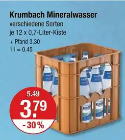 V Markt Krumbach mineralwasser Angebot
