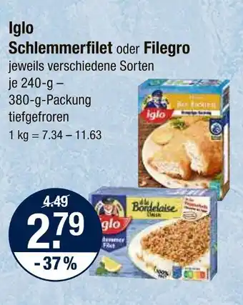 V Markt Iglo schlemmerfilet Angebot