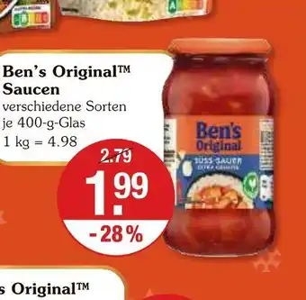V Markt Ben's original saucen Angebot