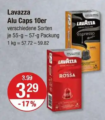 V Markt Lavazza espresso alu caps 10er Angebot
