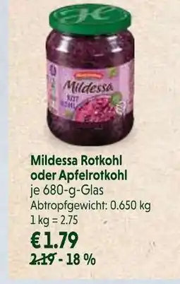 V Markt Mildessa rotkohl Angebot