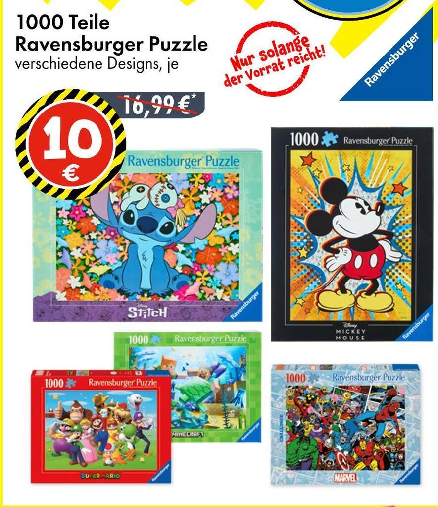 Ravensburger stitch puzzle Angebot bei TEDi