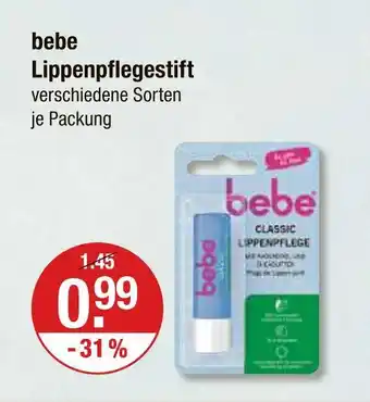 V Markt Bebe lippenpflegestift Angebot