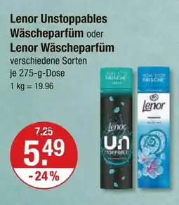 V Markt Lenor unstoppables wäscheparfüm Angebot