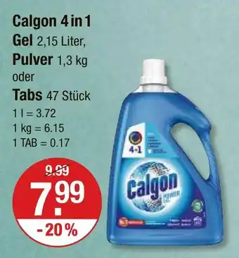 V Markt Calgon 4 in 1 gel Angebot