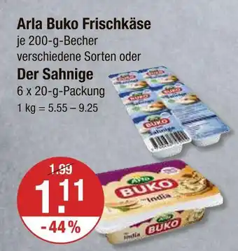V Markt Arla buko frischkäse Angebot
