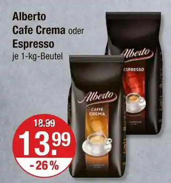V Markt Alberto cafe crema Angebot