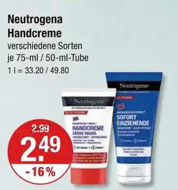 V Markt Neutrogena handcreme creme mains Angebot