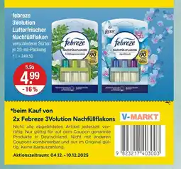 V Markt Febreze 3volution luftfrischer nachfüllflakon frühlingsfrische Angebot