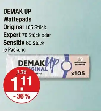 V Markt Demak up original wattepads Angebot
