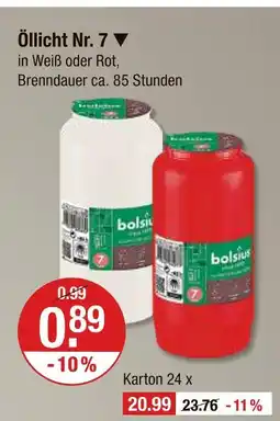 V Markt Bolsius öllicht nr. 7 Angebot