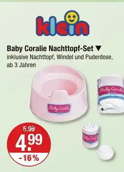 V Markt Klein baby coralie nachttopf-set Angebot