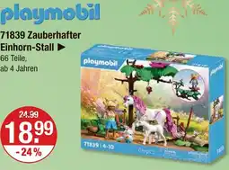 V Markt Playmobil 71839 zauberhafter einhorn-stall Angebot