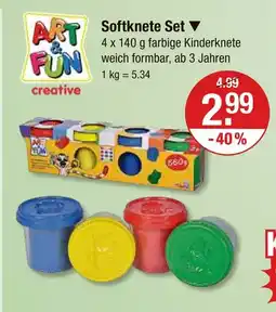 V Markt Art & fun softknete set Angebot