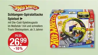 V Markt Hot wheels schlangen-spiralattacke spielset Angebot