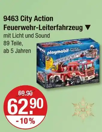 V Markt Playmobil 9463 city action feuerwehr-leiterfahrzeug Angebot
