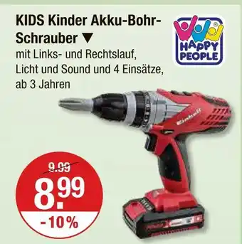 V Markt Happy people kids kinder akku-bohr-schrauber Angebot