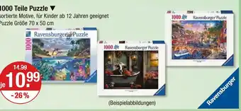V Markt Ravensburger 1000 teile puzzle Angebot