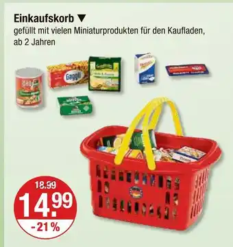 V Markt Einkaufskorb Angebot