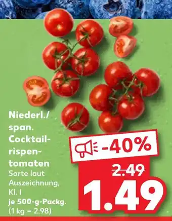 Kaufland Niederl./span. cocktail-rispentomaten Angebot