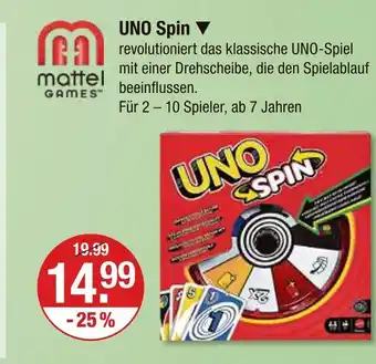 V Markt Mattel games uno spin Angebot