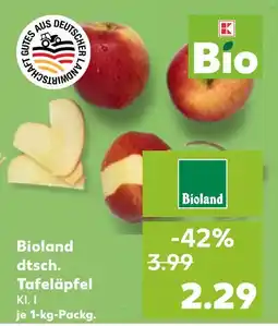 Kaufland Bioland dtsch. tafeläpfel Angebot