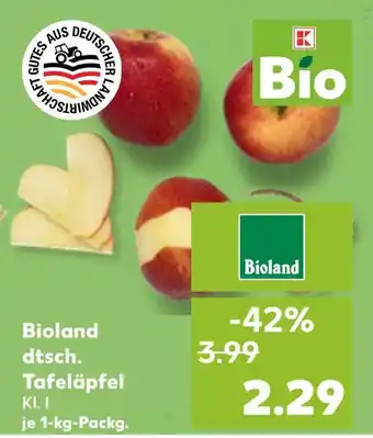 Kaufland Bioland dtsch. tafeläpfel Angebot